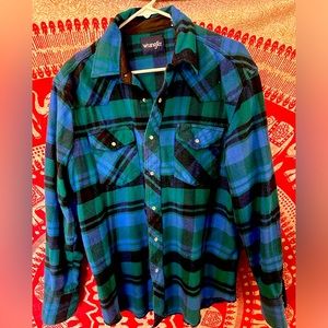 Wrangler Pearl Snap Flannel